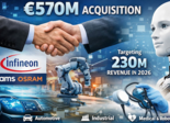 Infineon finalise l'acquisition des capteurs non optiques d'ams OSRAM