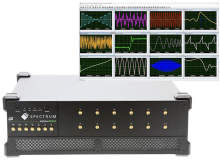 Les numériseurs multicanaux de Spectrum connectés via Ethernet échantillonnent les signaux sur 12 bits à 10 Géchantillons/s