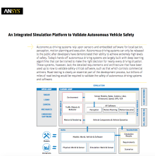 Ansys Véhicule autonome