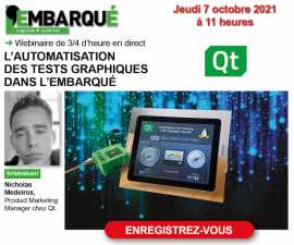 L'Embarqué Webinaire The Qt Test automatisé 